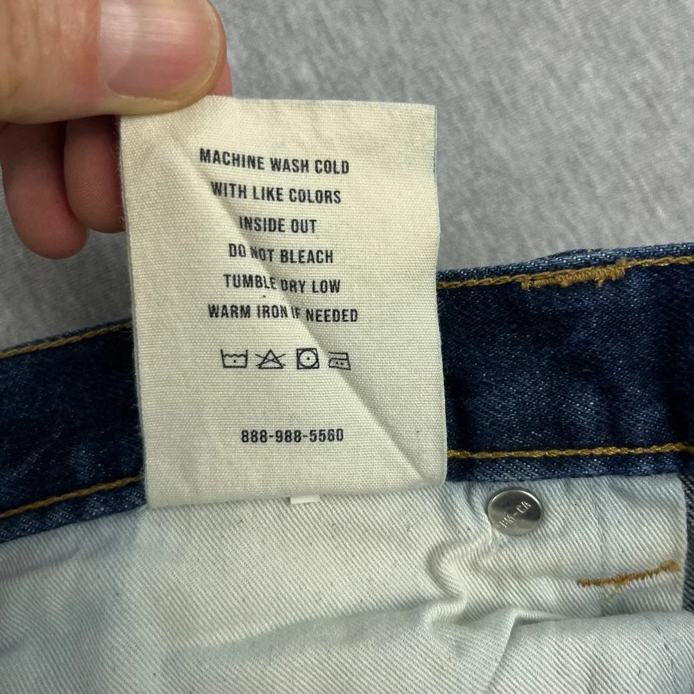 Buck Mason Ford Standard Jeans Mens 30x34 *Fits 31x32 Blue 14oz Double-Dipped